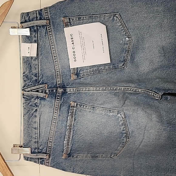 GOOD AMERICAN Good Classic Denim Jeans Women's Size 6/28 NWT - Picture 10 of 15